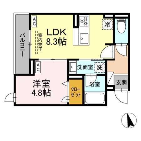 セレスティア栗原Ⅱ 間取り図