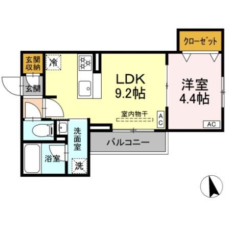 セレスティア栗原Ⅱ 間取り図