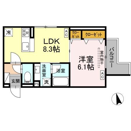 セレスティア栗原Ⅱ 間取り図