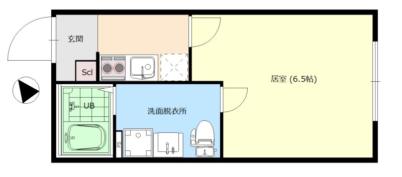 ルノン谷在家 間取り図