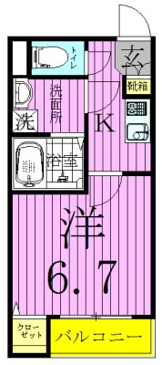 クイーンズコート２ 間取り図