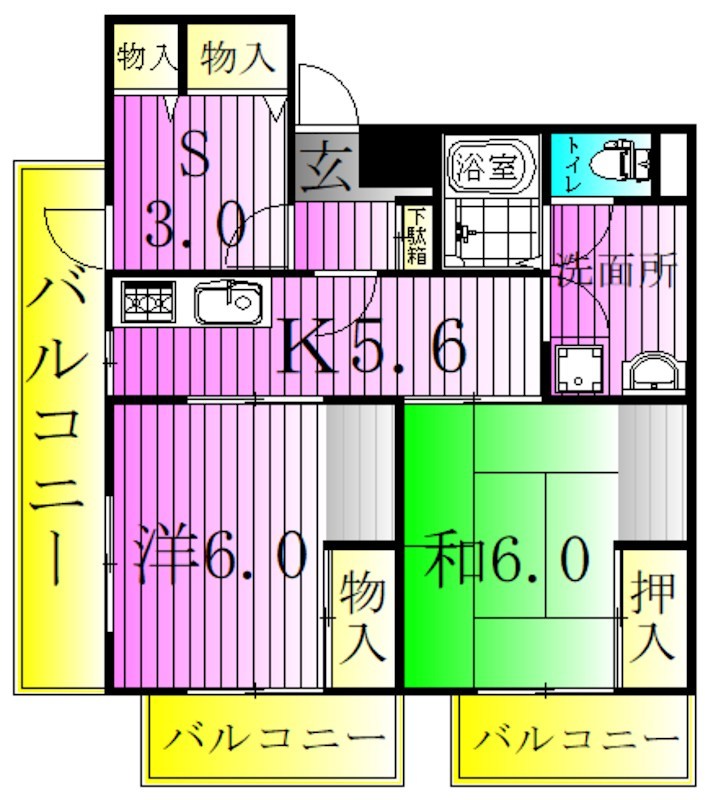URBAN TERRACE亀有 間取り図
