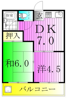 ブラウンハイツ 間取り図