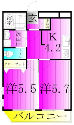 ダイヤモンドクレスト南柏 間取り