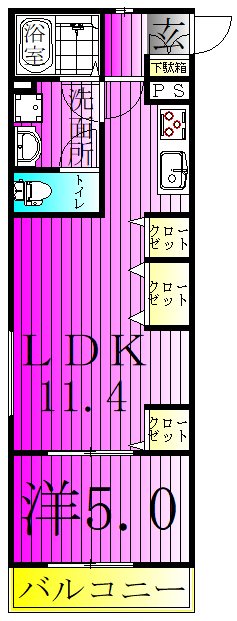 リブリ・南柏Ⅱ 間取り
