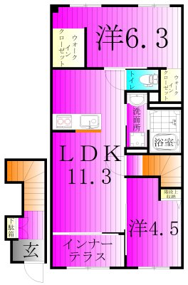 Glanz -グランツ- 203号室 間取り