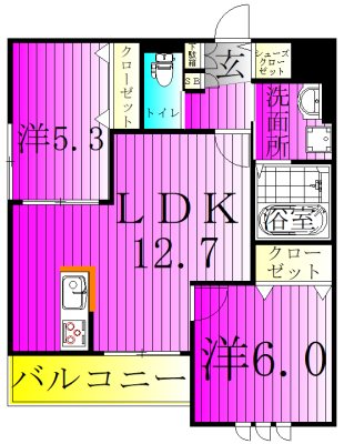 フィカーサ柏の葉 間取り