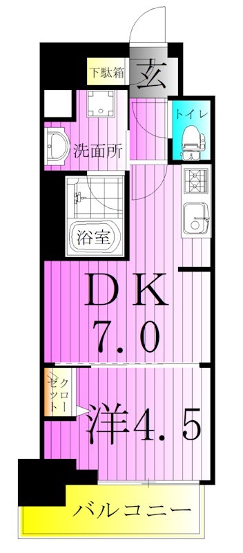 クラリティア綾瀬 間取り図