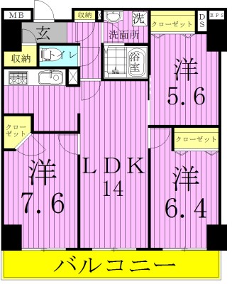 ロイヤルＫＪ 間取り図