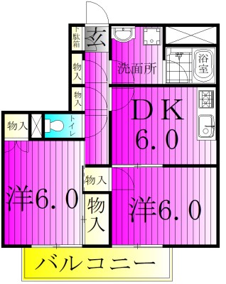 プリンシパル馬橋 間取り