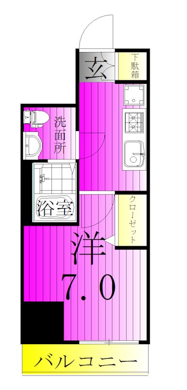 AZEST亀有SouthTower 間取り図