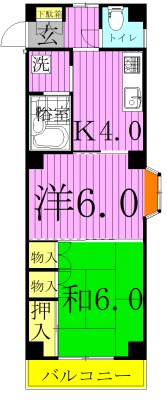 レジデンス八木 301号室 間取り