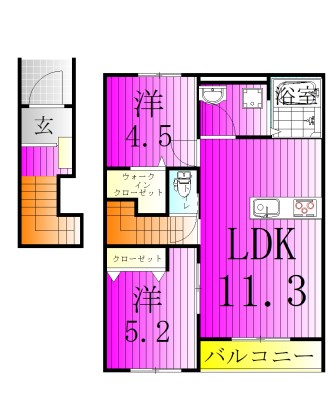 リーブルファイン松戸小金原 間取り