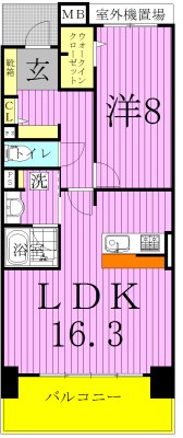 ロイヤルパークスリバーサイド  間取り図