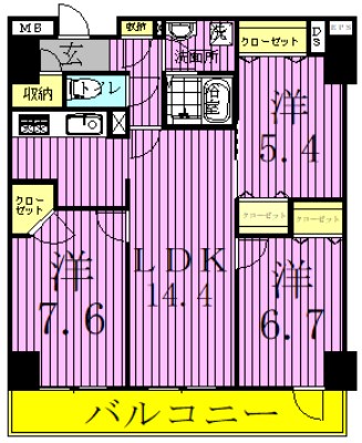 ロイヤルＫＪ 間取り図