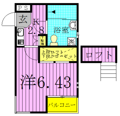 フォルテ柏Ⅱ 101号室 間取り