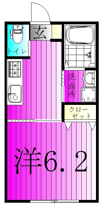 Ambition松戸 202号室 間取り