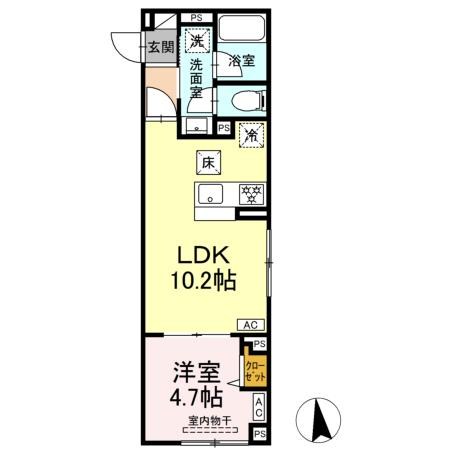 セレスティア青井Ⅱ 間取り図