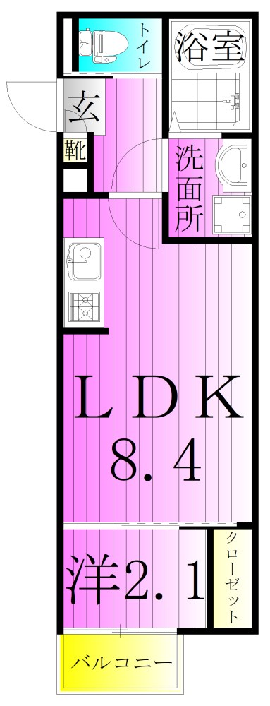 KEI六町 間取り図