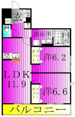フィカーサ柏の葉 間取り