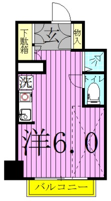 palette 柏 302号室 間取り
