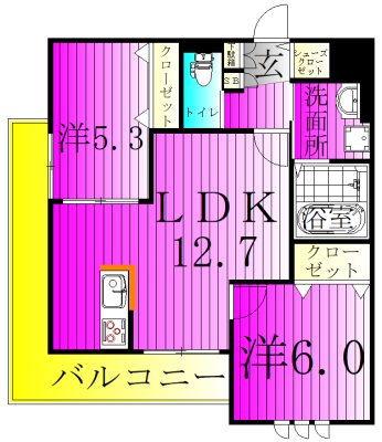 フィカーサ柏の葉 間取り