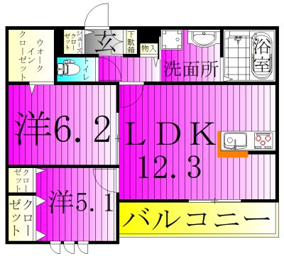 フィカーサ柏の葉 間取り