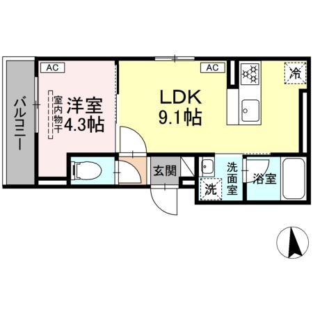 セレスティア青井Ⅱ 間取り図