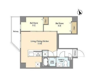 アルファコート青井 間取り図