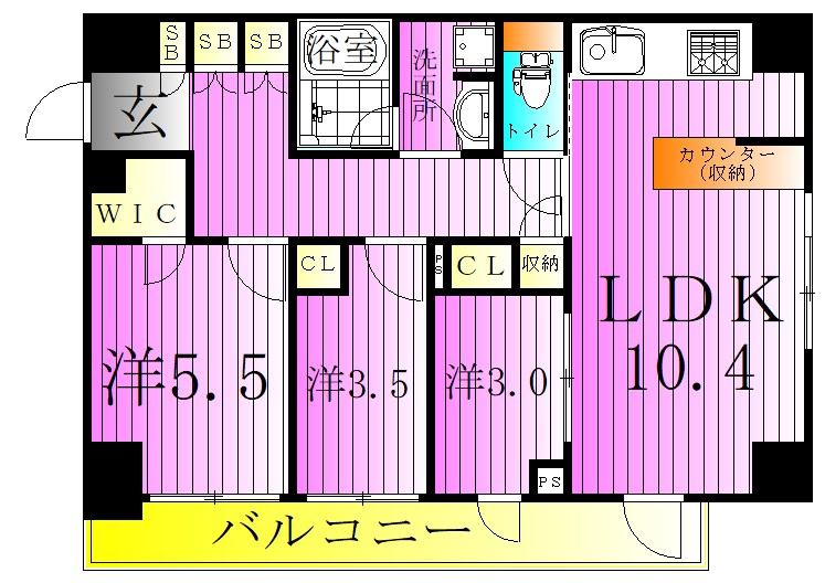 Alivis綾瀬 間取り図