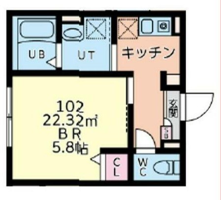 ル・カンフリエ柏中央 102号室 間取り