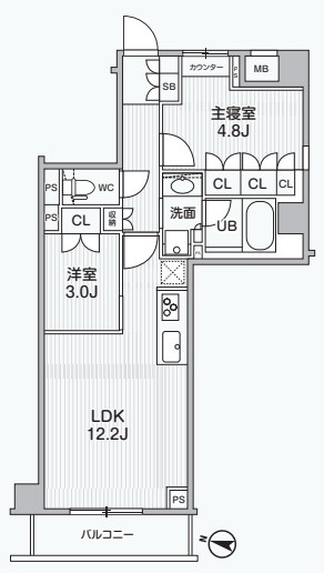 Alivis綾瀬 間取り図