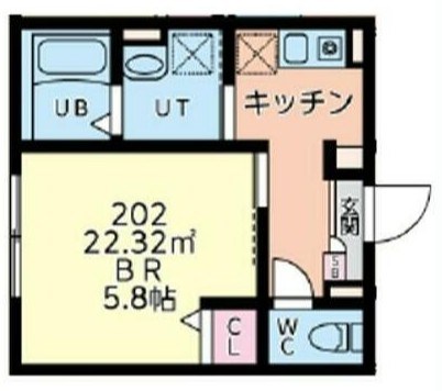 ル・カンフリエ柏中央 202号室 間取り