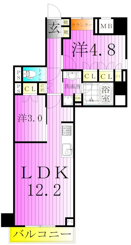 Alivis綾瀬 間取り図