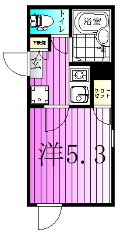 リッシェル北千住 間取り図