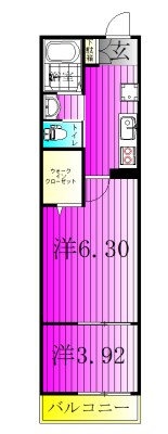 ミーサ南流山 305号室 間取り
