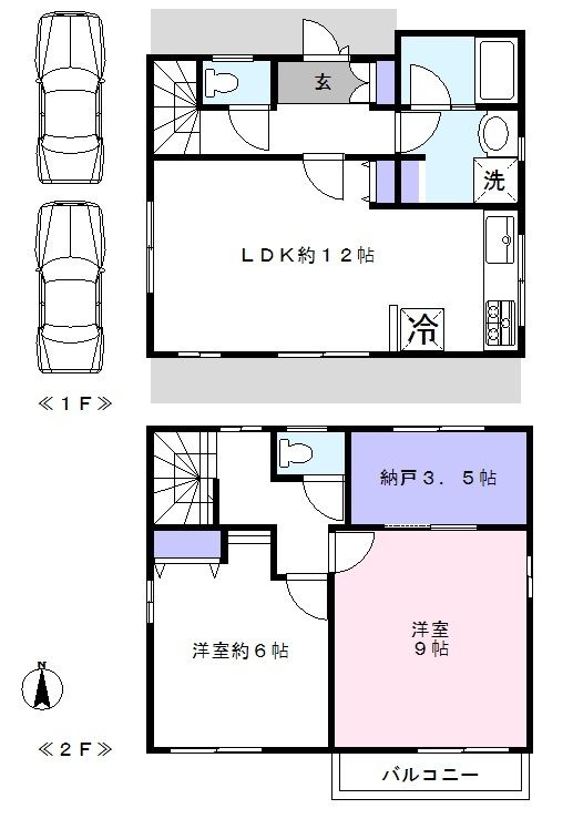 八ヶ崎5丁目貸家 間取り