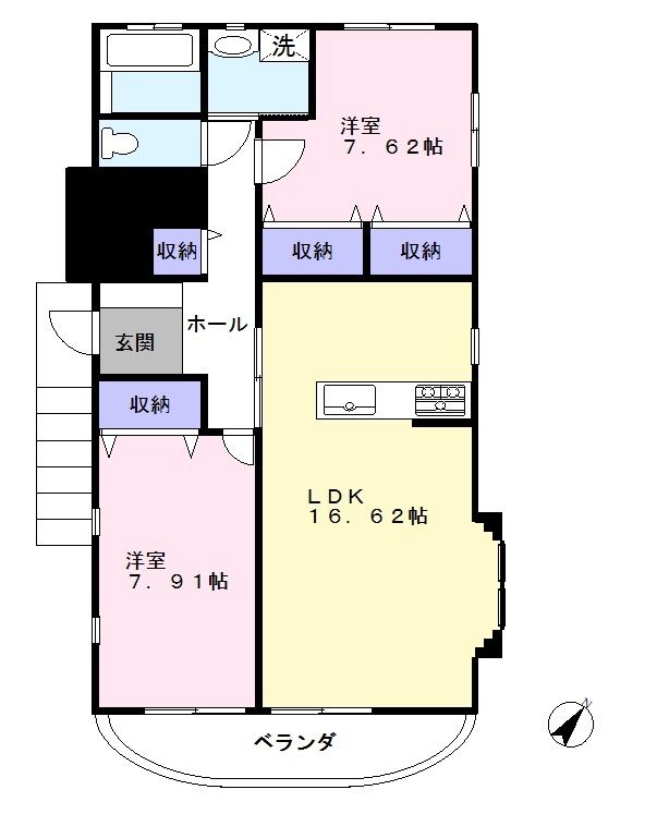 ラフィーヌ・小金原 2号室 間取り