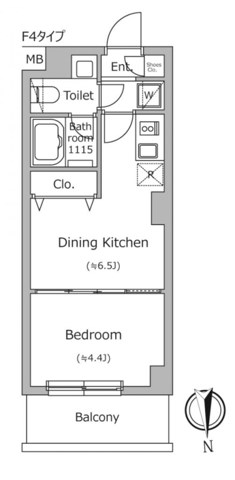 ドゥーエ南千住 間取り図