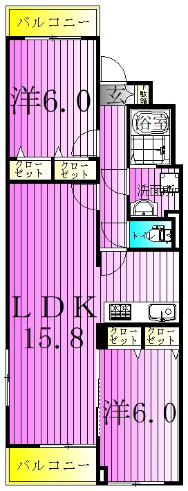 スアヴィス舎人 間取り図