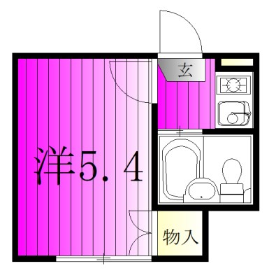 リリックハウス 103号室 間取り