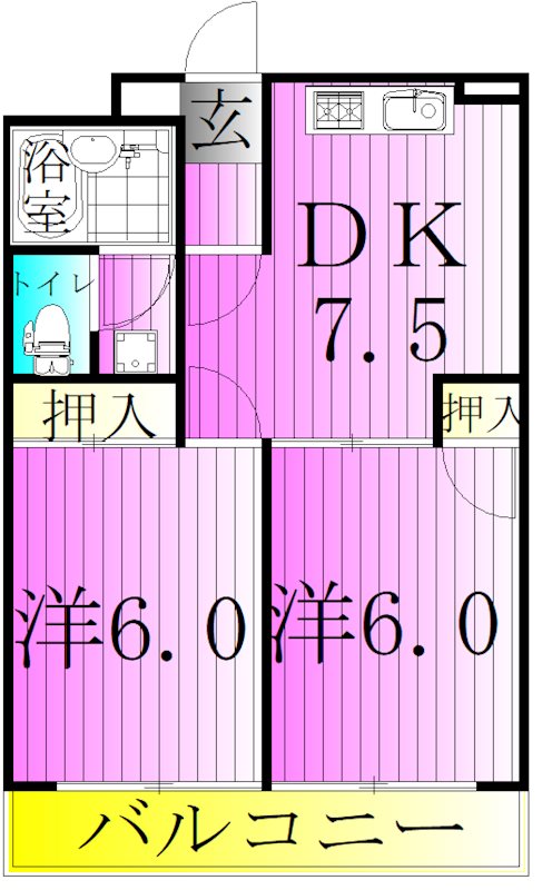 ジュネス東和第二 間取り図