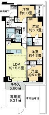 オープンレジデンシア北綾瀬プレイス 間取り図