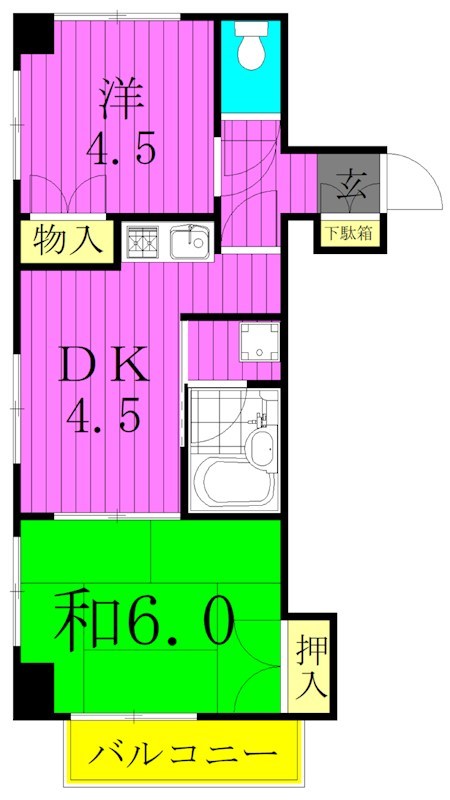 テラス三ノ輪 間取り図