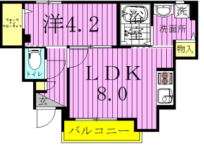 パーシモン 間取り図