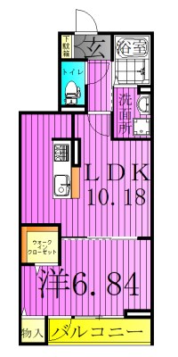 アンジュール新田 間取り図