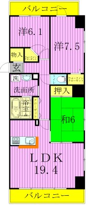 ロイヤルＫＪ 間取り図