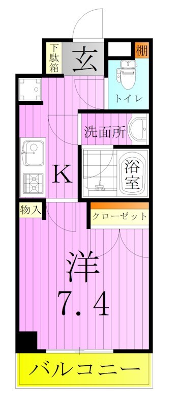 AZEST亀有Ⅲ 間取り図