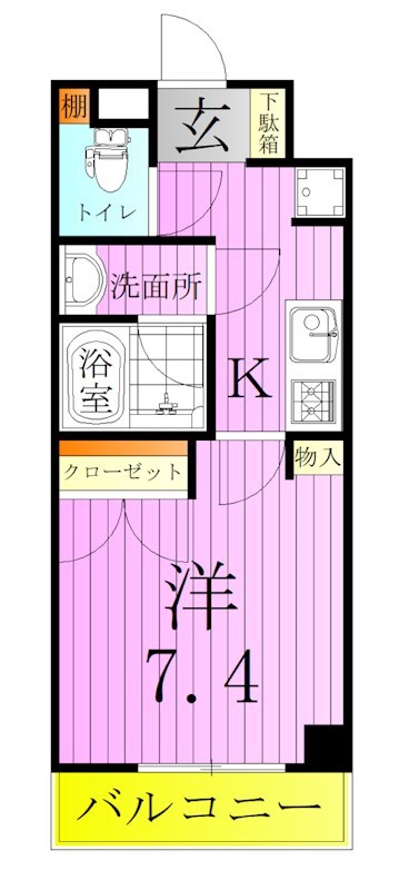AZEST亀有Ⅲ 間取り図
