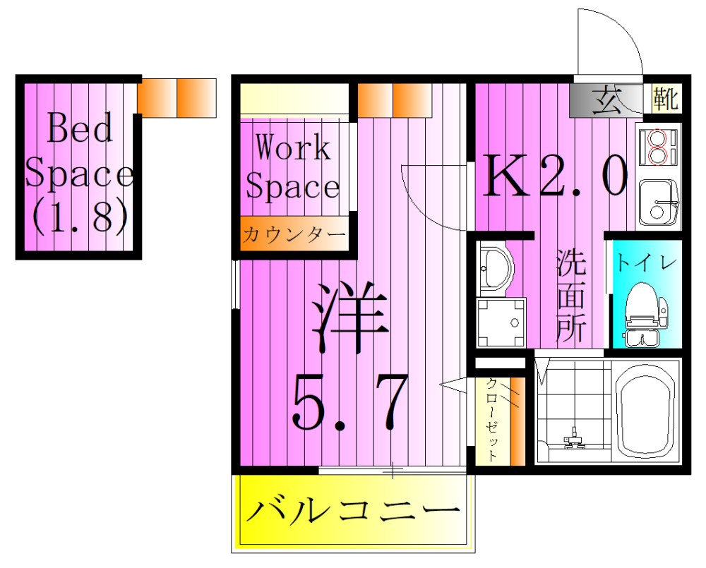 クリスタル綾瀬 間取り図